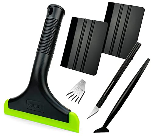 CARTINTS Install Window Film Tint Squeegee Kit, with 7.5in Long Glass Wiper, 4IN Wrap Applicator, Cutter & Blades, Micro Squeegee
