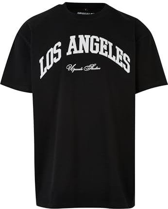 Mister Tee L.A. College Oversize tee Camiseta, Black, XL Grande Alto Unisex Adulto
