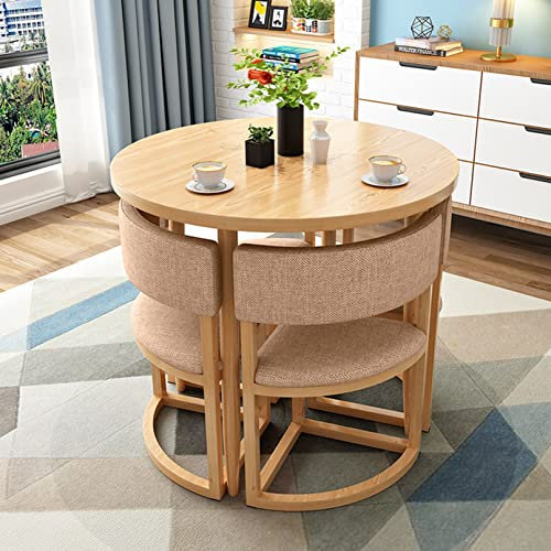 Büro-Empfangstisch, klein, rund, 80 cm, Esstisch, Konferenztische und Stuhl-Set, Schulungsseminar, Besprechungsraum, Tisch, platzsparend, Wohnung, Arbeitszimmer, Balkon, Lounge, Schönheitssalon, Kaffe