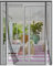Risareyi Moustiquaire Porte Magnétique 195x200cm en Fibre de Verre Gris, Double Ouverture Latérale Rideau Moustiquaire Porte Fenetre Anti-insectes Moustiquaire Aimantée Fermeture Automatique