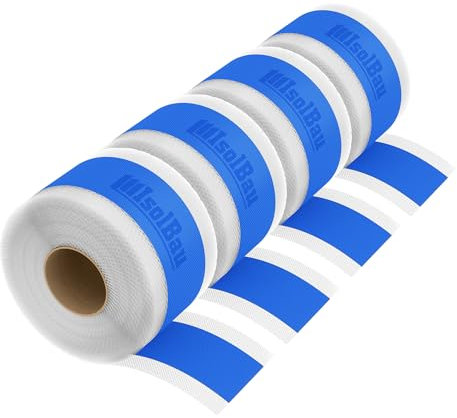 Isolbau Dichtband P2 Blau - 200 m Abdichtband Wasserdichtes Dichtungsband für Sanitär, Dusche, Bad, Fliesen, Balkon und Terrasse, Abdichtung für Innen- & Außenbereich Isolierung - 120 mm