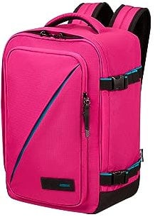 American Tourister Take2Cabin - Sac de cabine Ryanair 25 x 20 x 40 cm, 24 L, 0,40 kg, bagage à main, sac à dos d'avion S, sous-siège, rose (sorbet à la framboise)
