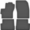 Maßgefertigte Auto Gummimatten, kompatibel mit Mazda 3 I von 2003 bis 2009-4 teilige Gummifußmatten Set, Geruchlos & Abriebfest, Hochwertige Fußmatte Auto Accessoires