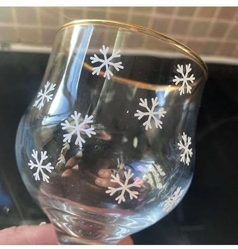 MINI Snowflakes Christmas Vinyl Decal Sticker DIY Glitter Wine Bottle Glass