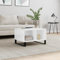 AUVYI Couchtisch Hochglanz-Weiß 60x50x36,5 cm Holzwerkstoff&Metall Seitbord Wohnzimmer Kaffeetisch Möbel Holz Cautschtisch Coffe Table Wohntisch Sidebord Center Table Beistelltisch Rechteckig