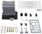 Schiebetorantrieb Set, Schiebetürmotor 220V 3A, Motoren für Schiebetüren + 6 x 1 m Zahnschienen für Schiebetür, Türöffner, 2 x Fernbedienung (750 W)