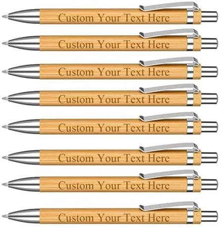 Personalisierte Kugelschreiber mit Namen, personalisierte Kugelschreiber, benutzerdefinierte Kugelschreiber mit Namentext-Logo (100 Stück)