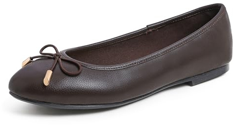 Feversole Women's Fashion Round Toe Ballet Flat,Bailarina Punta Redonda para Mujer