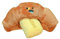 TAKOXIA Croissant geformtes Futter Schnüffeln Quietschender Hund Interaktive Plüsch Hund Kauen Croissant Haustier