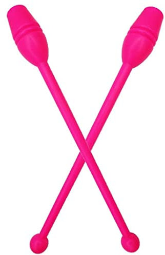 Muzrunq Clubes de Gimnasia rítmica Gimnasia Palos rítmicos Gimnasia Herramienta de Equipos de Entrenamiento mazas para Gimnasia de Baile Principiante 13.78 2 pcs Sport