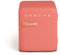 CREATE / RETRO FRIDGE 50 SILVER/Réfrigérateur brique poignée or rose / 85W, minibar, une étagère, design rétro, 50 cm, deux étagères, capacité de 48L, basse consommation, 50x44x49,8 cm