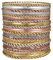 WATEFOER Bracciale rigido in oro da donne, Boho multistrato impilabile indiano bracciali matrimonio Gioielli Compleanno regalo di San Valentino (C-Multicolore 19pcs)