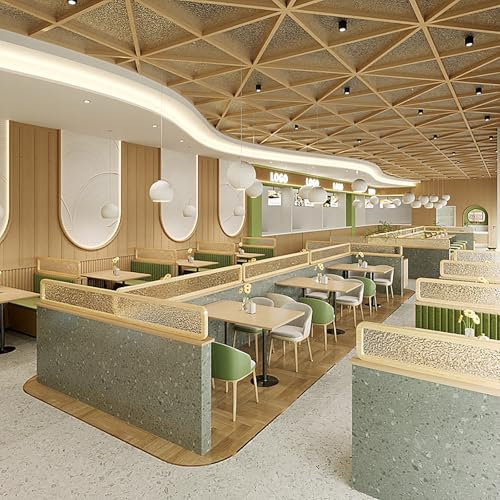 Trennwände aus Massivholz for Essbereiche, niedrige Trennwand for Arbeitsplatten, moderne Raumdekor-Trennwand, for Arbeitsflächen, Büros, Restaurants, Tischplattentrennwände(Ash wood,140*30cm)