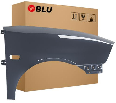 BLU Premium Kotflügel Passend für Seat Ibiza Cordoba (6L - III 3. Generation) LC7V Rechts Anthrazit | 2002-2008 | Vorderseite Vorne | Verzinkt & Lackiert | Einbaufertig