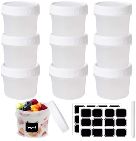 DEARBAG Frischhaltedosen mit Deckel Vorratsdosen Set, 20 Teile Aufbewahrungsbox (160ml), Küche Auslaufsicher Lebensmittelbehälter Set, Camping Plastik Dosen, für Mikrowellen Gefrierfachgeeignet