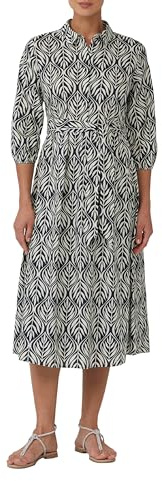 s.Oliver Hemdblusenkleid in Midilänge mit All-Over-Print