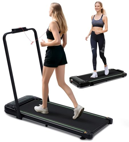 Alphaflow Walking Pad Treadmills for Home Foldable Under Desk Treadmil with 4% Incline LED Display Remote Control Portable Running Machine Adjustable Speeds