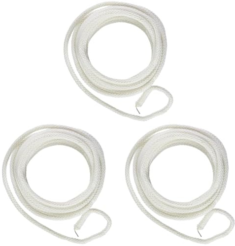 Rayher Strickschlauch mit Draht, 5 mm ø, elfenbein, Strang 3 m, Strickschlauch zum Basteln, 55937104 (Packung mit 3)