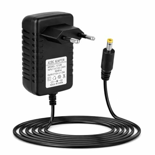 15W Netzteil Ladegerät für Alexa Echo Dot 3./4./5. Gen, Echo Show 5 (1./2. Gen), Echo Pop & Echo Spot, 12V 1.25A Netzadapter Kabel für Echo Dot Kids/mit Uhr, Fire TV Cube, 2M