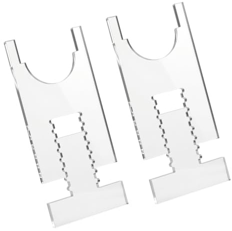 SLIAXINT 2 Stück Abstandshalter Wand, Acryl Wandabstandshalter Wandschutz Abstandhalter Wandabstandhalter Verstellbar Zahnräder Design Transparent Möbel Stopper für Sofa Bett Tisch Sicherer Abstand