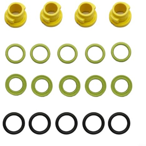 RichVibe 19 Pieces Nylon Seal for Ring Set High Pressure for Washer, for Part 2.880-001.0, O-Rings Car Wash Machine Nozzles and Pipes