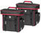 4Uniq Fahrradtasche Gepäckträger Tasche 2er Set Verschiedene Versionen (schwarz/rot)