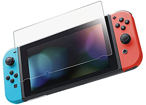 WE Protection d'écran Nintendo Switch en Verre trempé 9H - Anti-Rayures Transparent - avec kit de Nettoyage