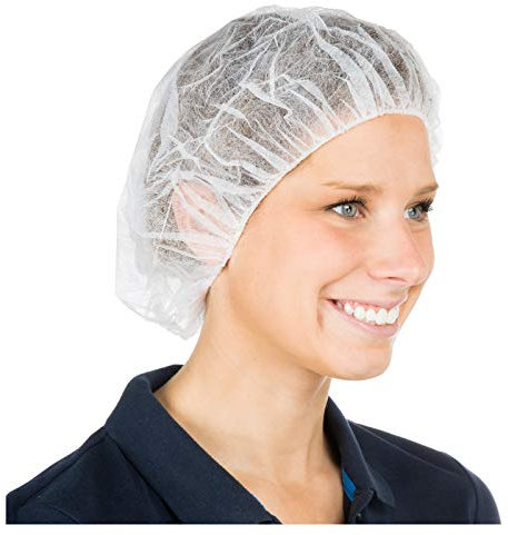 Cleaing Einweg-Haarnetz, 61 cm, Weiß, 100 Stück, 60.9 cm