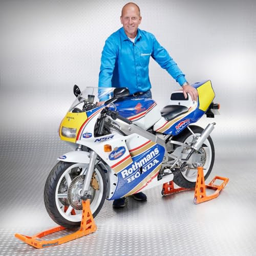 Motorrad Montageständer Motorradheber Motorradständer MotoGP (Vorderrad + Hinterrad) - Orange