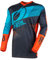 O'NEAL | Maglia Motocross | Enduro Motorcycle | Fit per la Massima Gamma di Movimento, Protezione Gomito Imbottito, Traspirante | Element Jersey Factor | Adulto | Blu Grigio Arancione | Taglia M