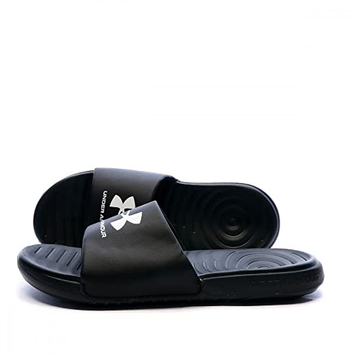 Under Armour Ansa Fix SL Badelatsche schwarzweiss, 41 Herren