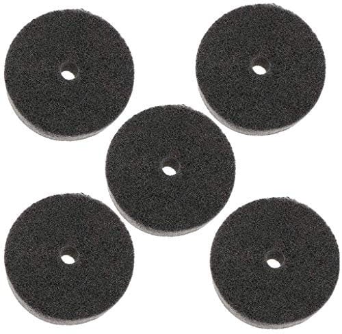 POFET Lot de 5 disques de polissage en fibre de nylon pour enlever les bavures, la peinture, la poussière - Convient pour meuleuse d'établi - 75 mm