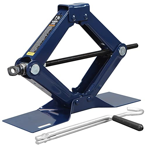 TCE AT10152U Torin Steel Scissor Lift Jack Car Kit, 1.5 Ton (3,000 lb) Capacity, Blue