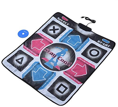 Cuifati Dance Pad, rutschfeste, strapazierfähige, Abriebfeste Tanzschritt-Tanzmatte, rutschfeste, strapazierfähige, Abriebfeste Tanzschritt-Tanzmatten-Pad-Tänzerdecke t mit USB für PC.