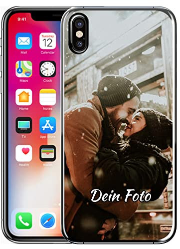 König Design Handyhülle mit Foto für Apple iPhone X/XS - Personalisierte Hülle, selber gestalten, mit Bild - Schutzhülle aus weichem TPU Silikon Gel Material