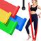Lot de 4 bandes de résistance de 2 m de long avec ancre de porte, bandes élastiques d'entraînement avec 4 niveaux de résistance, équipement de gym à domicile pour exercices corporels, musculation,