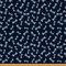 Libellenstoff Meterware Blauer Libellen Polsterstoff Dekorativer Stoff mit Libelle Bedruckt für Stühle Polster und Wohnakzente Nachtblau 92 x 150 (HxB)