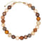 Feliss Handmade: Ketten aus Perlen, Halskette Damen. Statement Kette 45 cm lang in Boho Style. Choker Halsband, aesthetic Necklace Schmuck. Beads Perlenkette für Frauen in beige mit Metallperlen