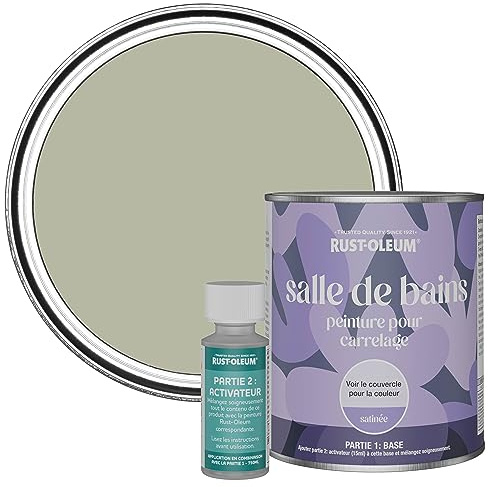 Rust-Oleum Brown Water-Resistant Bathroom Tile Paint in Satin Finish - Tanglewood 750ml