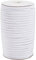 Bestewelry 5mm White Elastic Cord Wig Elastic Band Braided Elastic Ribbon with Spool for Headbands Clothes Sewing Craft Making