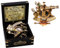 METLUMBER Messing-Sextant für Navigation mit eingebautem Kompass Vintage nautischer Messing-Sextant J. Scott Antiker Sextant mit Box Nautische Navigation Sammlung Marine Geschenk