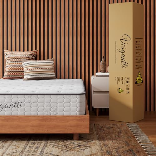 Vesgantti Matelas Nova Rêve 150x200cm, Épaisseur 24cm, Ressorts Ensachés et Mousse Mémoire de Forme, Tight Top, Matelas Roulé et Compressé, Oeko-TEX