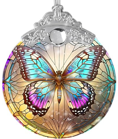 Jocidea Adorno de mariposa para Navidad, vacaciones, decoración de árbol, decoración del hogar y regalos