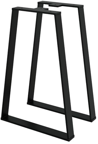 HAGO DIY Bankkufen 28x40cm Trapez Bankgestell Beine Gartenbank Parkbank schwarz