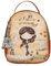 Anekke Wanderrucksack für Damen, Rucksack mit verstellbaren Griffen und Handgriff, 2 Fächer, Zubehör und Accessoires für Damen, Maße 19 x 23 x 8 cm, Beige