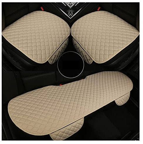FACSER Für Mercedes Gla Glc Gle Glk Gls CLK SLC Sl Ml-Klasse Glclass V-Klasse G-Klasse Für Viano Autositzbezug Baumwolle Leinen Kissen Autositzbezüge (Color : Beige)