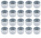 20 misurini in plastica trasparente, per miscelare liquidi e secchi, riutilizzabili, utensili da cucina, 10/20/30 ml (10 ml)