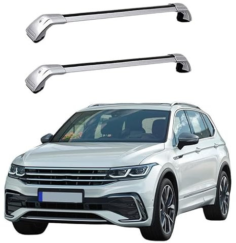 LJWAN Dachgepäckträger Dachträger für Tiguan Allspace 2017 2018 2019 2020 2021 2022, Zur Befestigung der Dachgepäckträger, Dachreling geeignet, Relingträger sind,B
