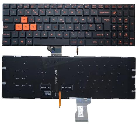 XINDIKBHUB Tastiera per computer portatile con retroilluminazione UK per Asus ROG strix GL502 GL502V GL502VM GL502VT GL502VY retroilluminata