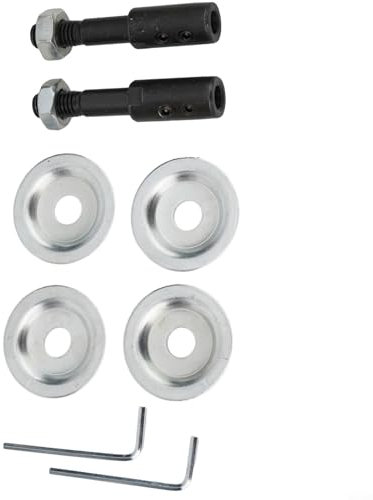 Left And Right Spindle Adapter For Bench Grinder Grinding Polishing Shaft Accessory Motor Arbor Adapter Bench Grinder Extension Shaft Threaded Shaft Backing Kit